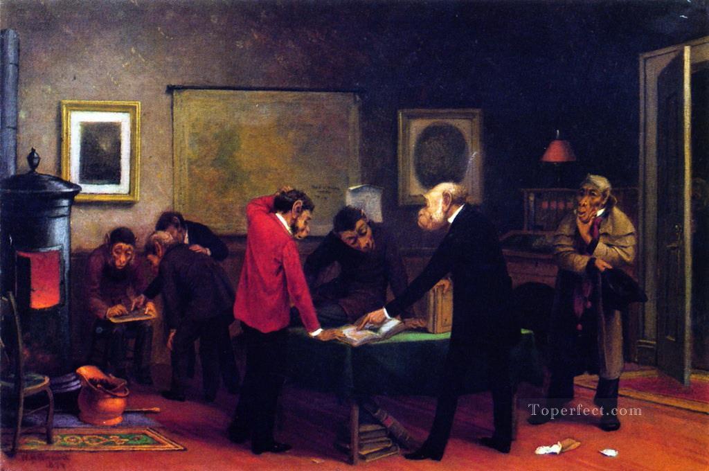 Scientists at Work William Holbrook Beard monkeys in clothes Oil Paintings